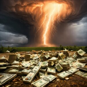 The Money Gets Swept Away In A Tornado